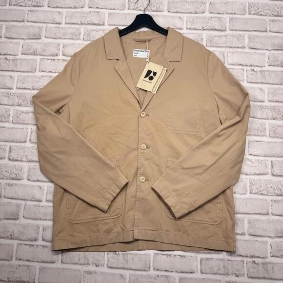 Frank & Oak Other - Frank & Oak NWT The 3-Button Twill Blazer Organic/Recycled Cotton Men's 42R